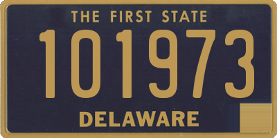 DE license plate 101973