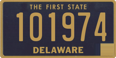 DE license plate 101974