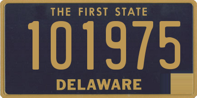 DE license plate 101975