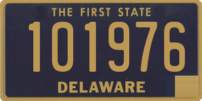 DE license plate 101976