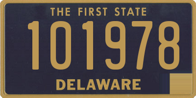 DE license plate 101978