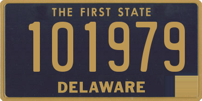 DE license plate 101979
