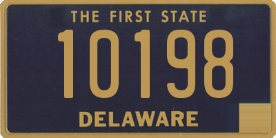 DE license plate 10198