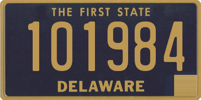 DE license plate 101984