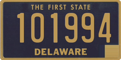 DE license plate 101994