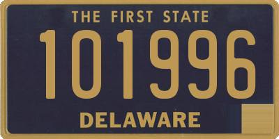 DE license plate 101996