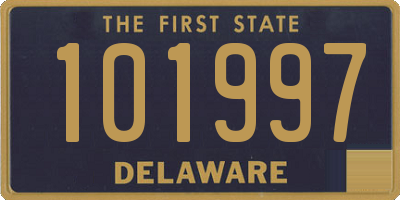 DE license plate 101997