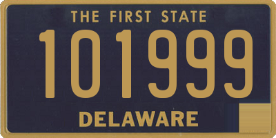 DE license plate 101999