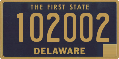 DE license plate 102002