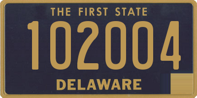 DE license plate 102004