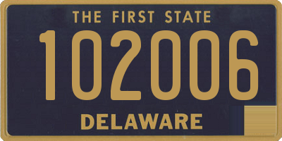 DE license plate 102006