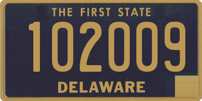 DE license plate 102009