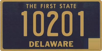 DE license plate 10201