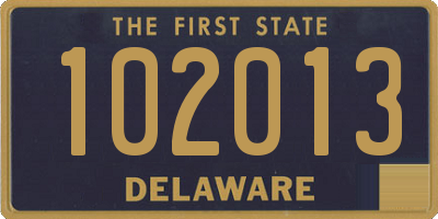 DE license plate 102013