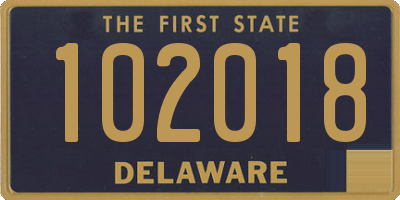 DE license plate 102018