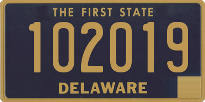 DE license plate 102019