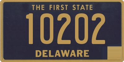 DE license plate 10202