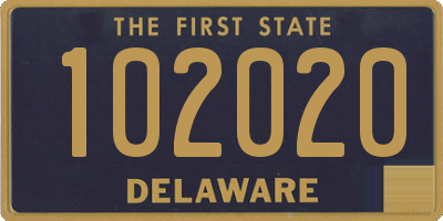 DE license plate 102020