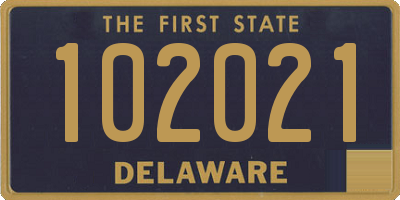 DE license plate 102021