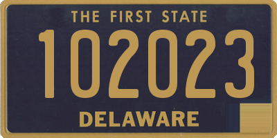 DE license plate 102023
