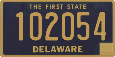 DE license plate 102054