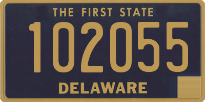 DE license plate 102055