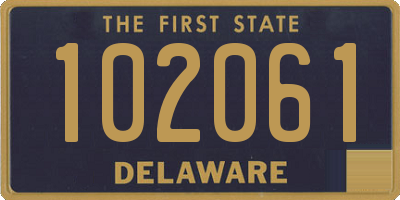 DE license plate 102061