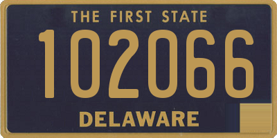 DE license plate 102066