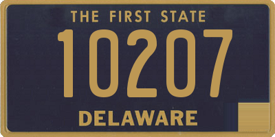 DE license plate 10207