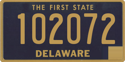 DE license plate 102072