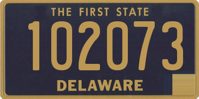 DE license plate 102073