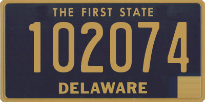 DE license plate 102074