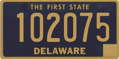 DE license plate 102075