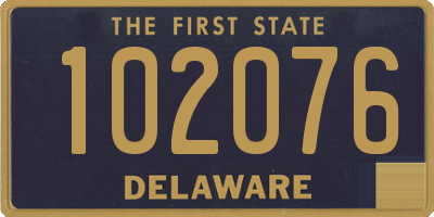 DE license plate 102076