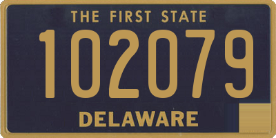 DE license plate 102079