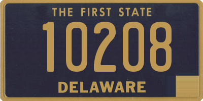 DE license plate 10208