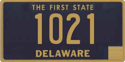 DE license plate 1021