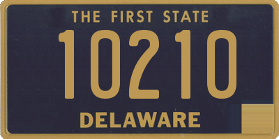 DE license plate 10210