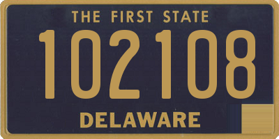 DE license plate 102108