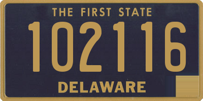 DE license plate 102116