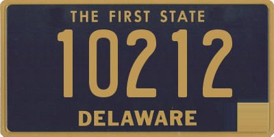 DE license plate 10212