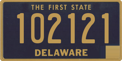 DE license plate 102121