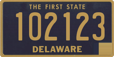 DE license plate 102123