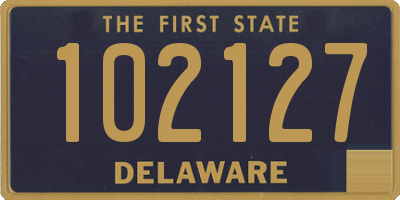 DE license plate 102127