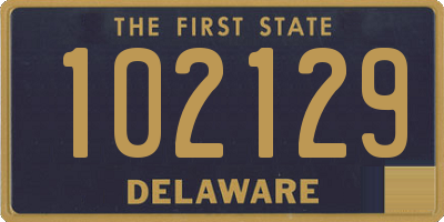 DE license plate 102129