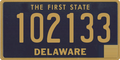 DE license plate 102133