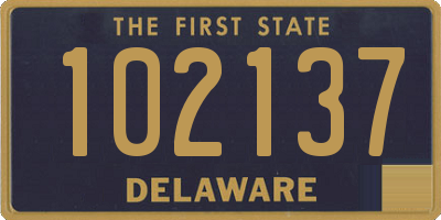 DE license plate 102137
