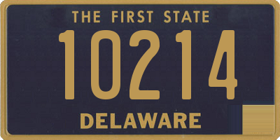 DE license plate 10214