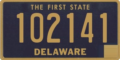 DE license plate 102141