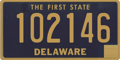 DE license plate 102146